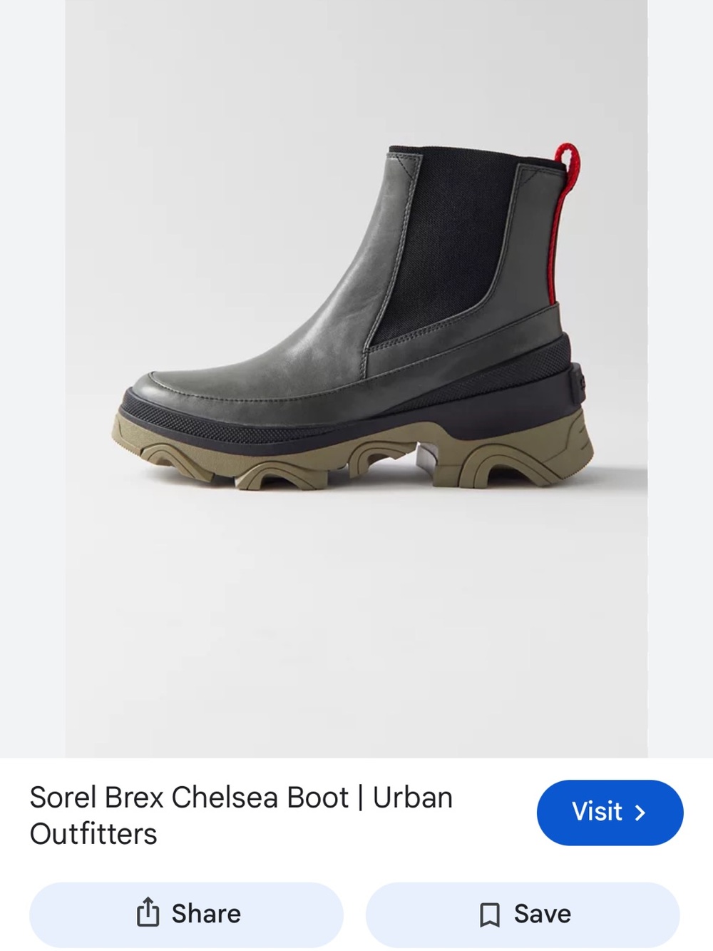 Sorel Brex Chelsea Boot Green - Picture 9 of 9